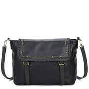 Ampere Creations Kelsea Messenger Crossbody Bag - Black
