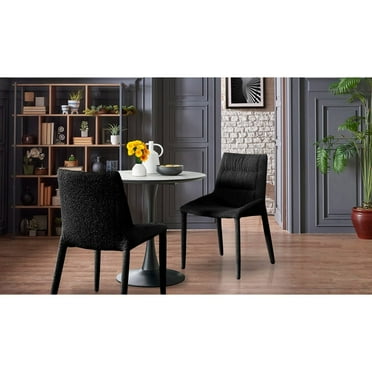 Kelsey Fabric Dining Side Chair Set of 2 - Black - Dining Height