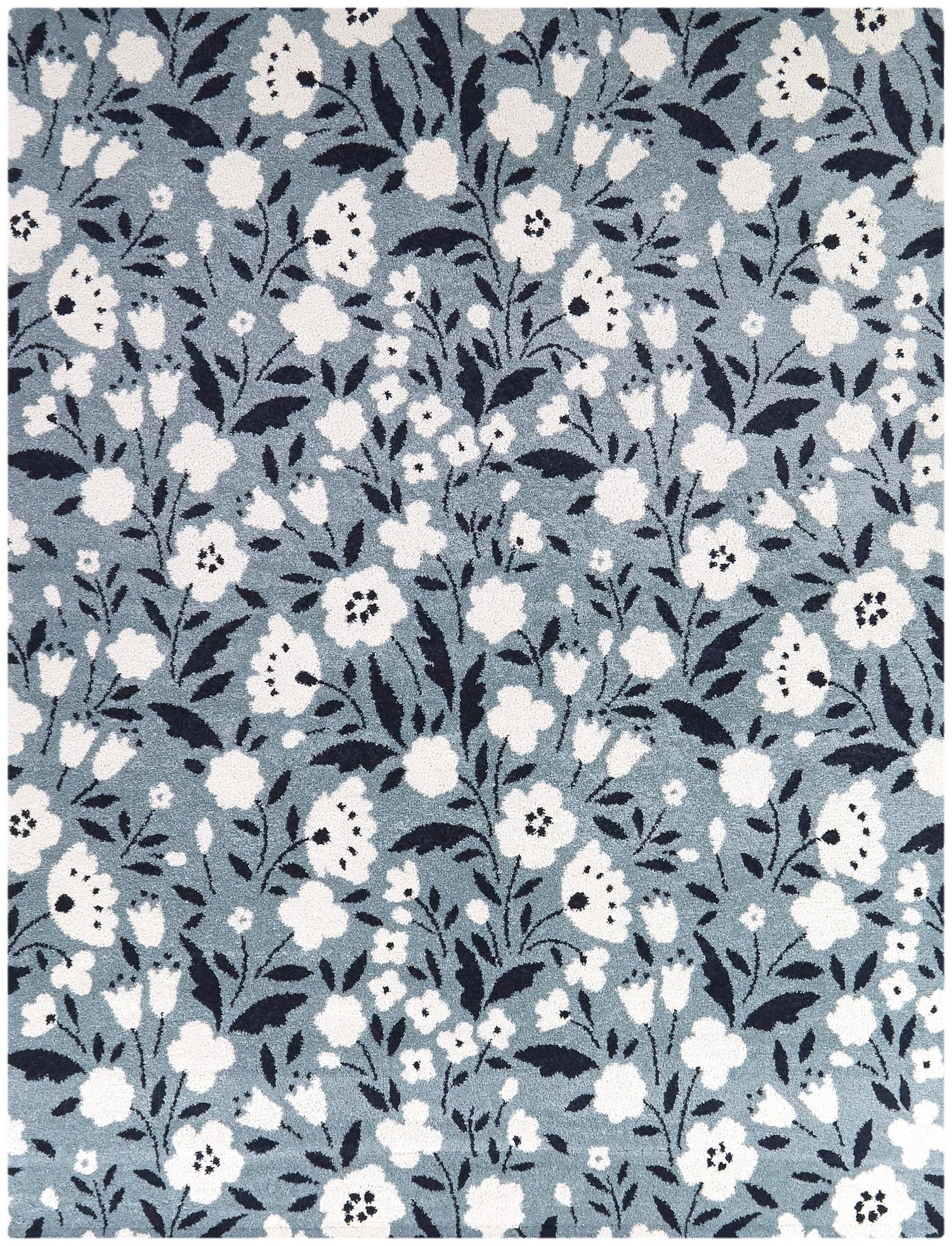 Balta Kelsey Classic Floral Print Area Rug 7'10 x 10' - Blue