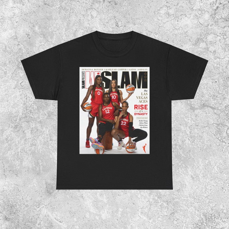 Kelsey Plum A Ja Wilson Shirt Las Vegas Aces Wnba Nba Basketball Throwback Vintage Slam Cover