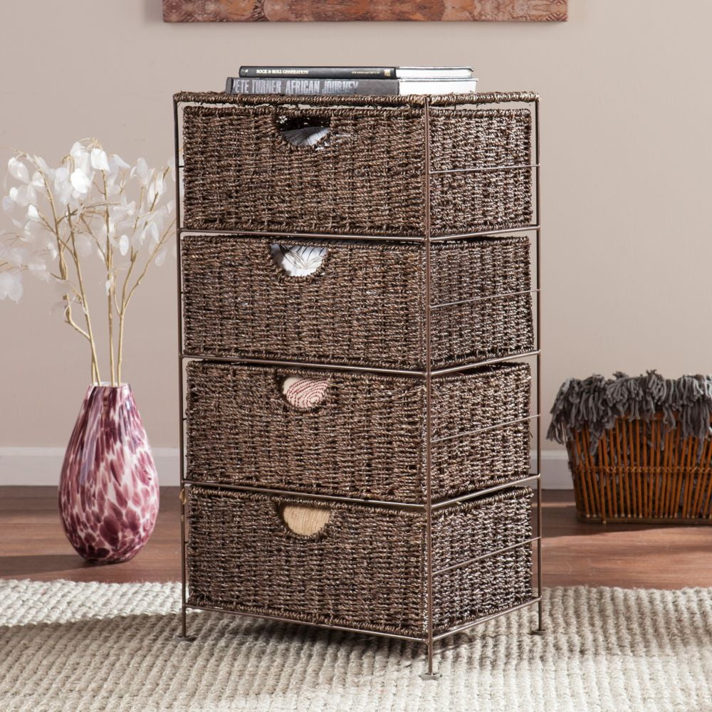 Kelsey Seagrass 4Drawer Storage