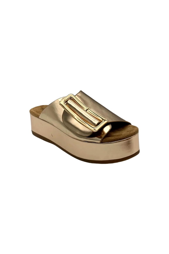 Dover Platform Sandal Gold  DOVERMM-710 Women's Size 10