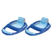 Kelsyus Floating Pool Lounger Inflatable Chair w/ Cup Holder Blue 2 Pack 80014