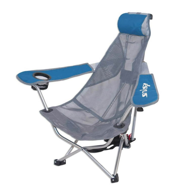 Kelsyus Mesh Folding Portable Backpack Beach Chair with Headrest