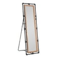 thumbnail image 1 of Powell Kelton Industrial Pipe Cheval Mirror, Natural and Gun Metal, 1 of 10
