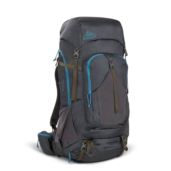 Kelty | Asher 85L Multi-Day Hiking Backpack, Lightweight and Breathable Outdoor Pack - Beluga/Blue