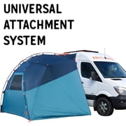 Kelty Highroads Overlanding Shelter - Universal Mount Car Camping Tent with Large Zippered Entry, Aluminum Frame, Adjustable Walls and Windows, UV Protection, Rainproof, Stuff Duffel Included, 2024