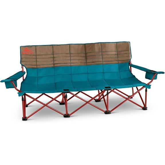 Kelty Lowdown Couch - 3 Person Capacity Camping Chair, Extra Large and Sturdy Bench for Campsites, Soccer Games, and Backyard Parties
