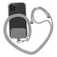 thumbnail image 1 of Keluoda Cell Phone Lanyard - Universal Neck Phone Holder w/Card Pocket and Silicone Neck Strap - Compatible with Most Smartphones,Gray, 1 of 7