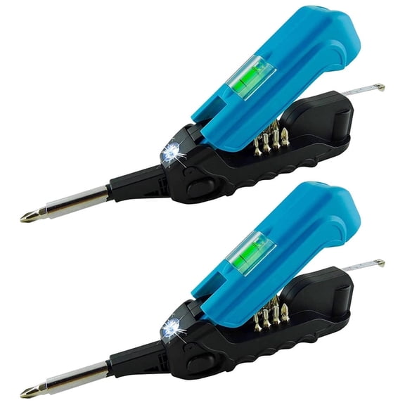 Kelvin KELVIN-17-BLB The Everyday Multi-Tool with Flashlight Blue 2 Pack