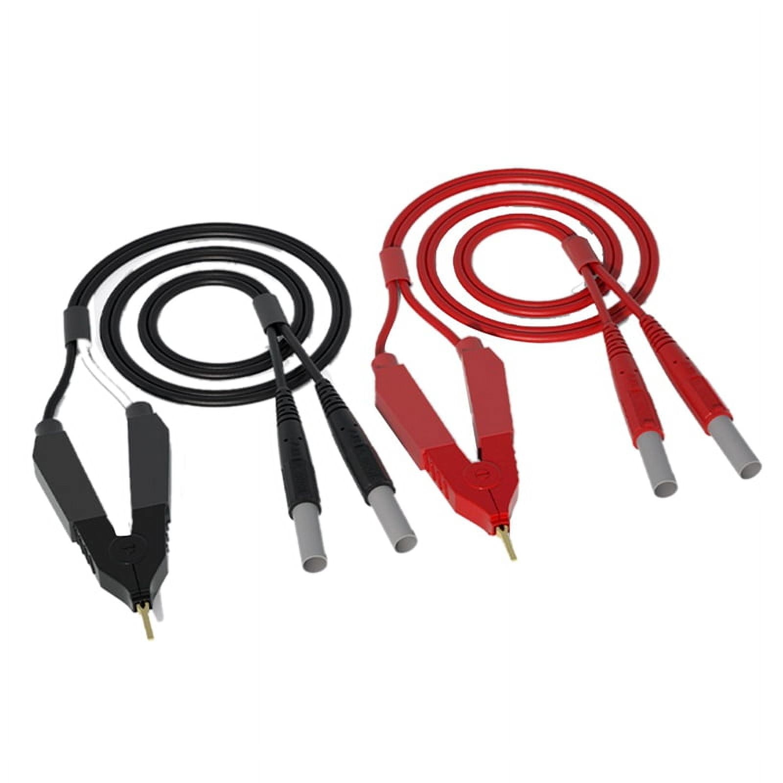 Kelvin Test Lead Bottom Resistance 4-Wire 4mm Lantern Plug Clip