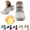 thumbnail image 1 of Kelvono Winter Wool Socks, Fuzzy Non-Slip Floor Socks, Thick Cold Weather Wool, Unisex Fluffy , 2026 New Non-slip Warm Floor Socks , Soft Home Warm Women Men Snow Sock, Soft Fleece(X-Large), 1 of 7