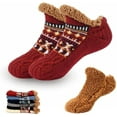 thumbnail image 1 of Kelvono Winter Wool Socks,Non-Slip Warm Thick Floor Socks with Soft Fleece Interior for All-Day Comfort for Men Women（red,xl）, 1 of 7