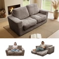 thumbnail image 1 of Kelyda 61''Boneless Loveseat Sofa, Modern Cloud Convertible Sofa Bed Couch Sleeper Chairs for Living Room Light Coffee, 1 of 8