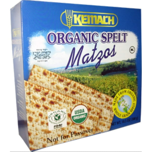 Kemach Kosher Organic Spelt Matzo Crackers 10.5oz EXCLUSIVELY SOLD BY