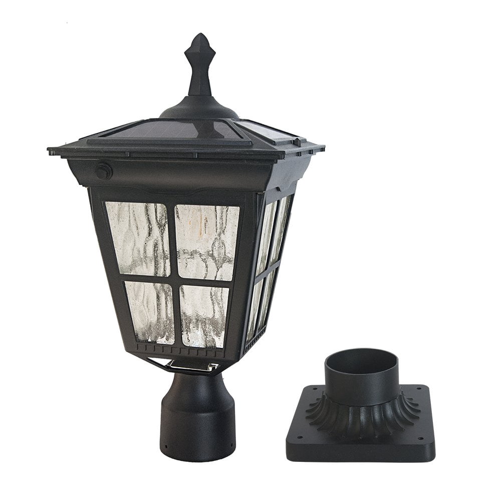 Maxim Westlake 21" Dimmable Post Light - Black Cast Aluminum Outdoor Pole Mount Fixture