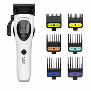 Kemei Hair Clippers for Men, Professional Cordless Hair Clipper with 10000 RPM Brushless Motor, DLC-Coated Stainless Steel Blade