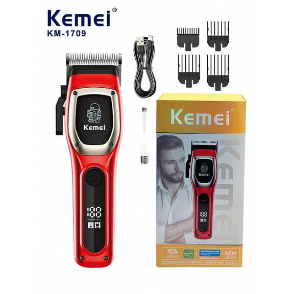 Kemei KM-1709 Professional Hair Clipper Salon Hair Cutting Machine For Men