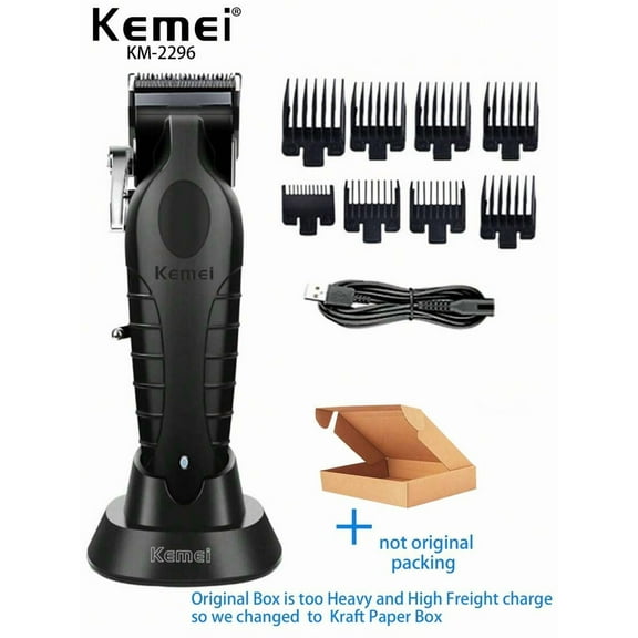 Kemei KM-2296 Electric Hair Clipper With Charging Base Cross Border Adjustable Hair Clipper
