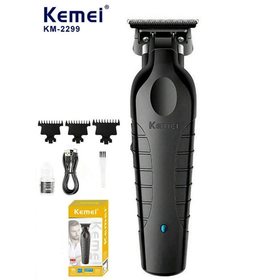 Kemei KM-2299 Professional Cordless Hair Clippers For Men - Zero Gap 0mm Precision Trimming