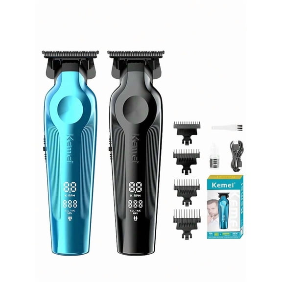 Kemei KM-264 Men's Hair Clipper & Electric Razor 0mm Zero Gap Carving Scissors Beautician Professional