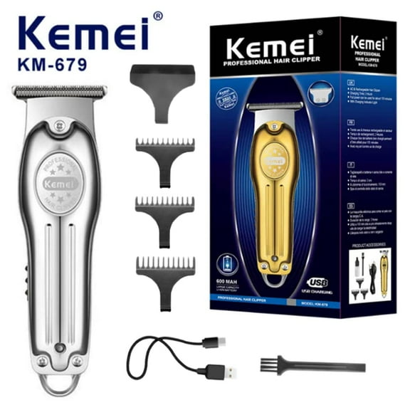 Kemei Kemei KM-679 Metal Body Automatic Electric Clipper Blade Sharpener USB Charging Hair Clipper For Home And Salon