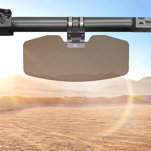 Kemimoto 1 Piece UTV Sun Visor Tinted Sun Shade Compatible with 1.5-2'' Roll Bar Can Am X3 R Polaris RZR XP 1000