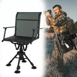 KEMIMOTO Hunting Blind Chair 360 Degree Silent Swivel, 300 Lbs Height Adjustable Quick Folding Portable Comfortable Hunting Deer Fishing Ground Chair