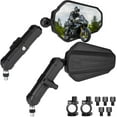 thumbnail image 2 of ATV Mirrors, M8 M10 Motorcycle Convex Rear View Mirror With 7 2 of 11