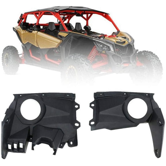 Kemimoto Front Dash Speaker Pods Compatible with 2017-2023 Can Am Maverick X3 / X3 Max Stereo System Enclosure LH and RH Dash Panels