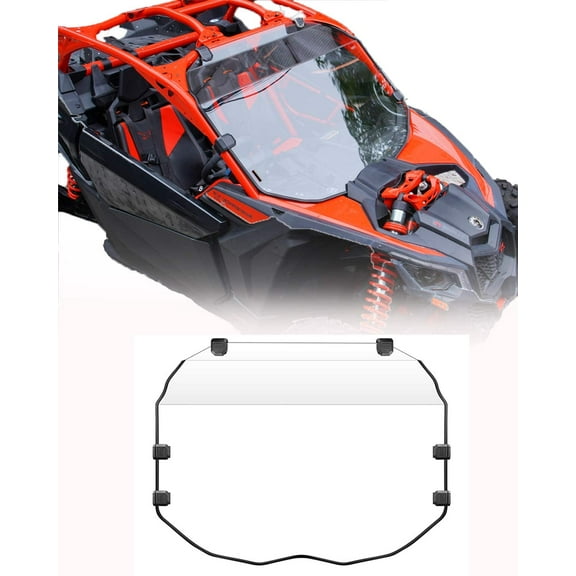 Kemimoto Full Front Windshield for Can-Am X3 /Max XRS /XDS Turbo 2017-2022