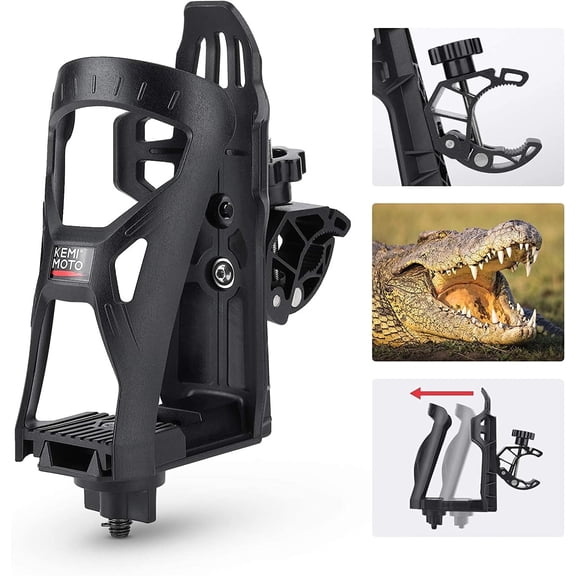 KEMIMOTO Motorcycle ATV Cup Drink Holder Beverage Water Bottle Holder Mount for Scooter Bike Boat Stroller Wheelchair Golf Cart Tractor
