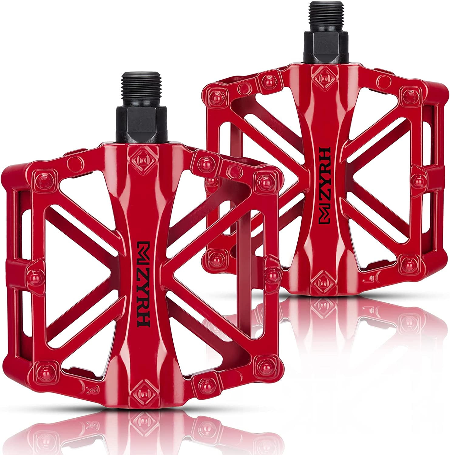 Kemimoto Mountain Bike Pedals , Universal 9/16'' CNC Aluminum Durable