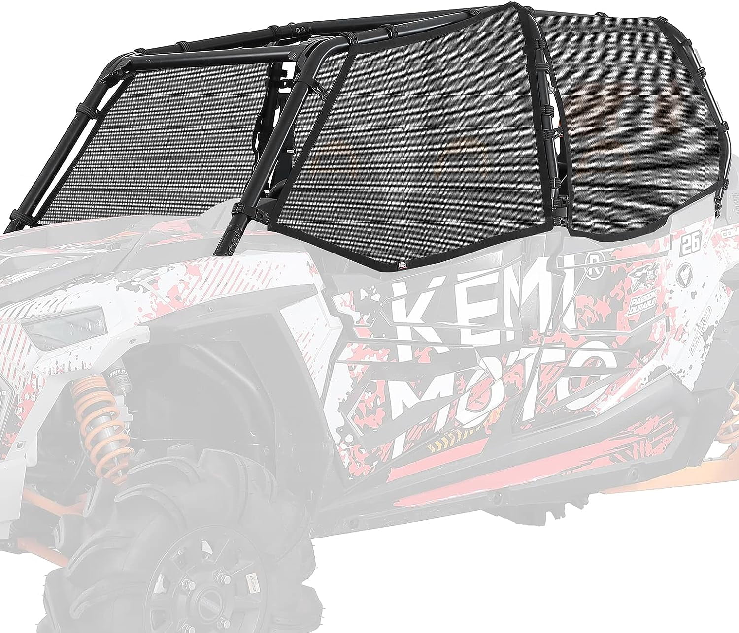 Kemimoto Side Window Mesh Net Nets Shield Compatible with 2014-2023 Polaris RZR XP4 1000 4 Door