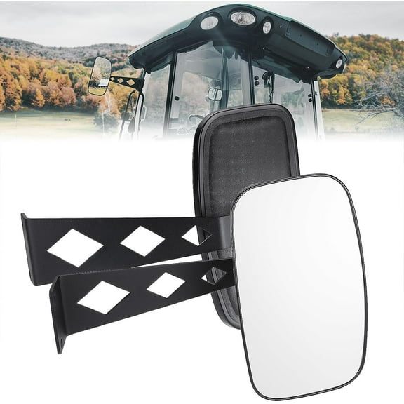 Kemimoto Tractor Rear View Side Mirrors Compatible with John Deere Gator 5000 & 6000 Series