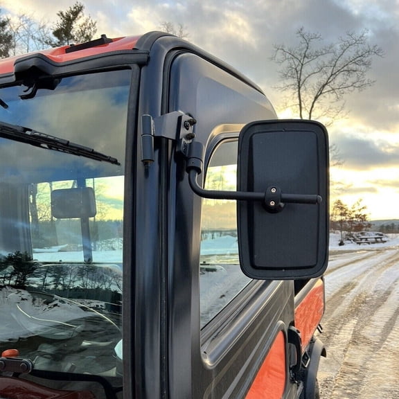 Kemimoto Tractor Side View Mirrors 2Pcs Rear Convex View Mirrors Compatible with Kubota RTV X1100C X-1120 X-1140