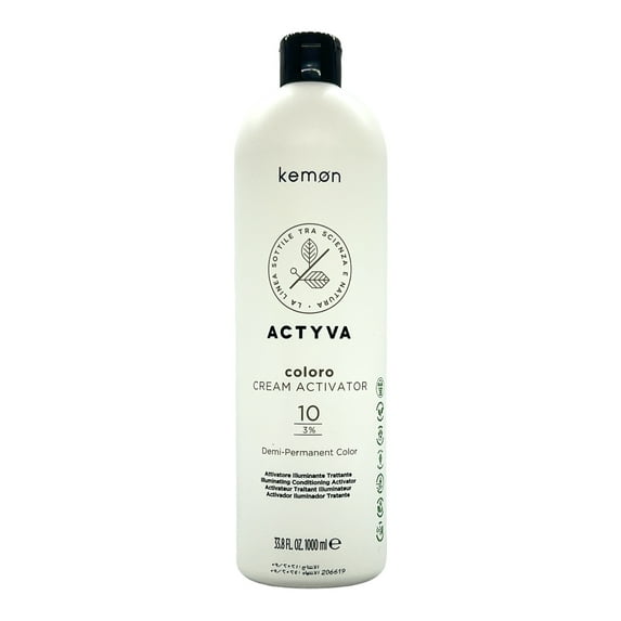 Kemon Actyva Coloro Cream Activator 10 Demi-Permanent Color 33.8 Oz