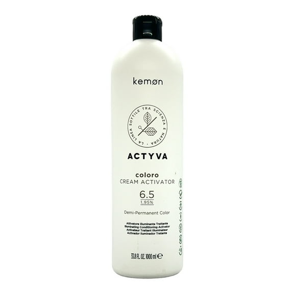 Kemon Actyva Coloro Cream Activator 6.5 Demi-Permanent Color 33.8 Oz