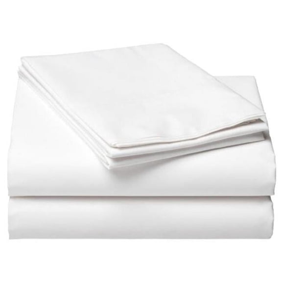 Kemp USA 10-609-180 54 x 90 in. Bedding Flat Sheet, White - 180 Thread Count