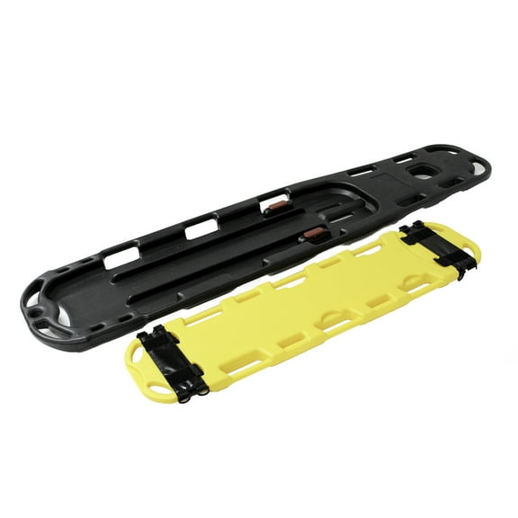 Kemp USA 72" 2 IN 1 Black and Yellow Standard Rescue Spine Board For Adults, and Children