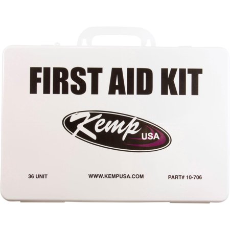 Kemp USA Kemp 10-Unit First Aid Kit - 63 Items Included 10-703