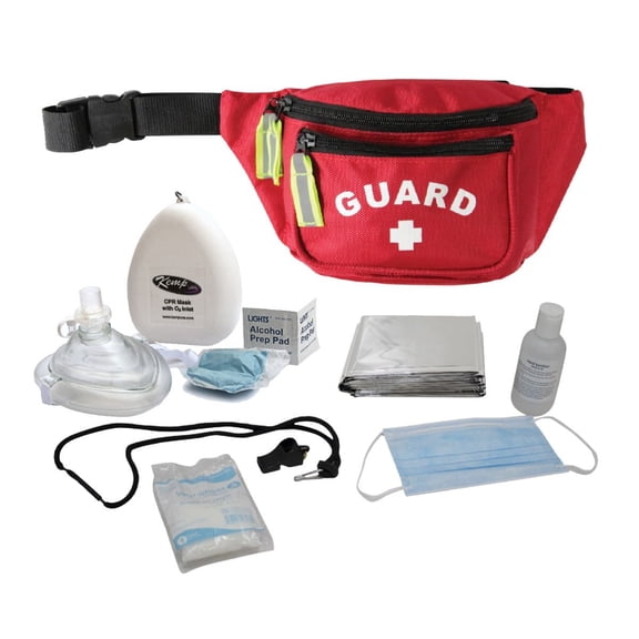 Kemp USA Premium Hip Pack With PPE Supply - Red