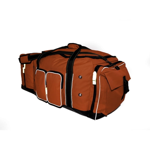 33" Red and Black Firefighter Gear Bag