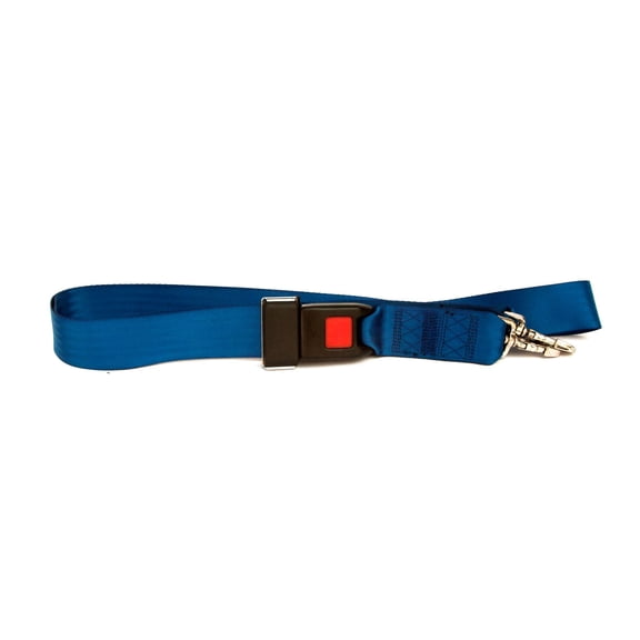 Kemp USA 6' Royal Blue Two Piece Spineboard Strap Seat Belt Buckle with Metal Clip Ends
