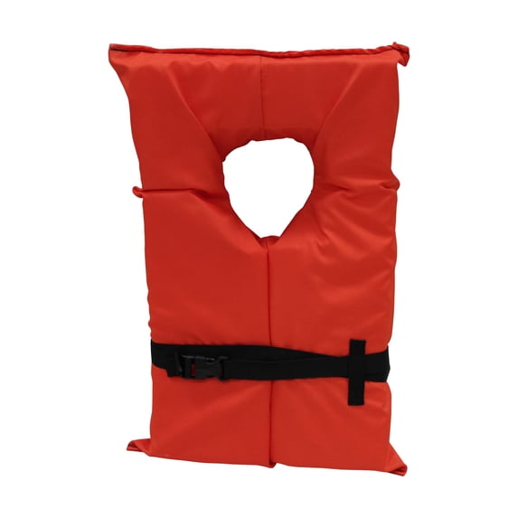 Kemp USA 20" Orange and Black Kemp USA Type II Adult Life Vest Jacket