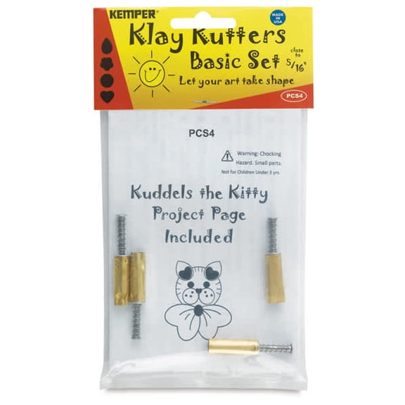 Kemper Pattern Cutters - Set of 4, 5/16", Assorted Shapes