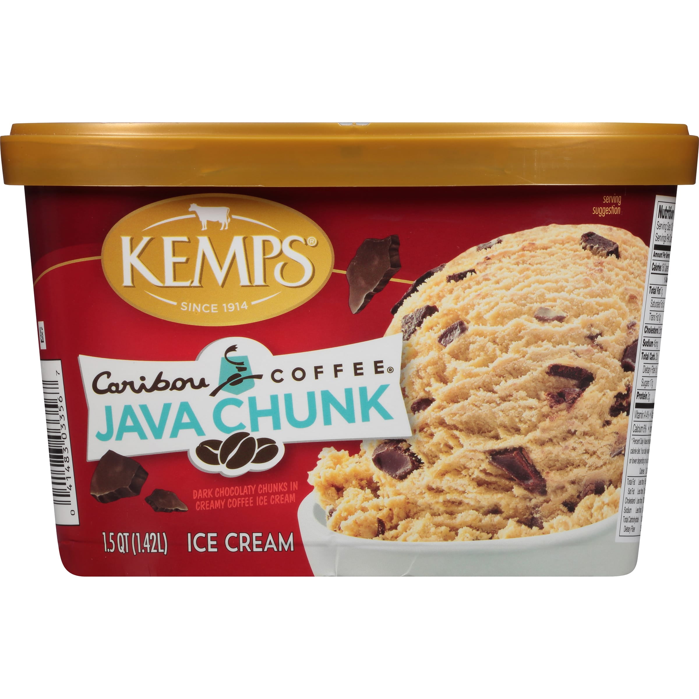 Kemps Caribou Ice Cream Java Chunk 1.5 qt.