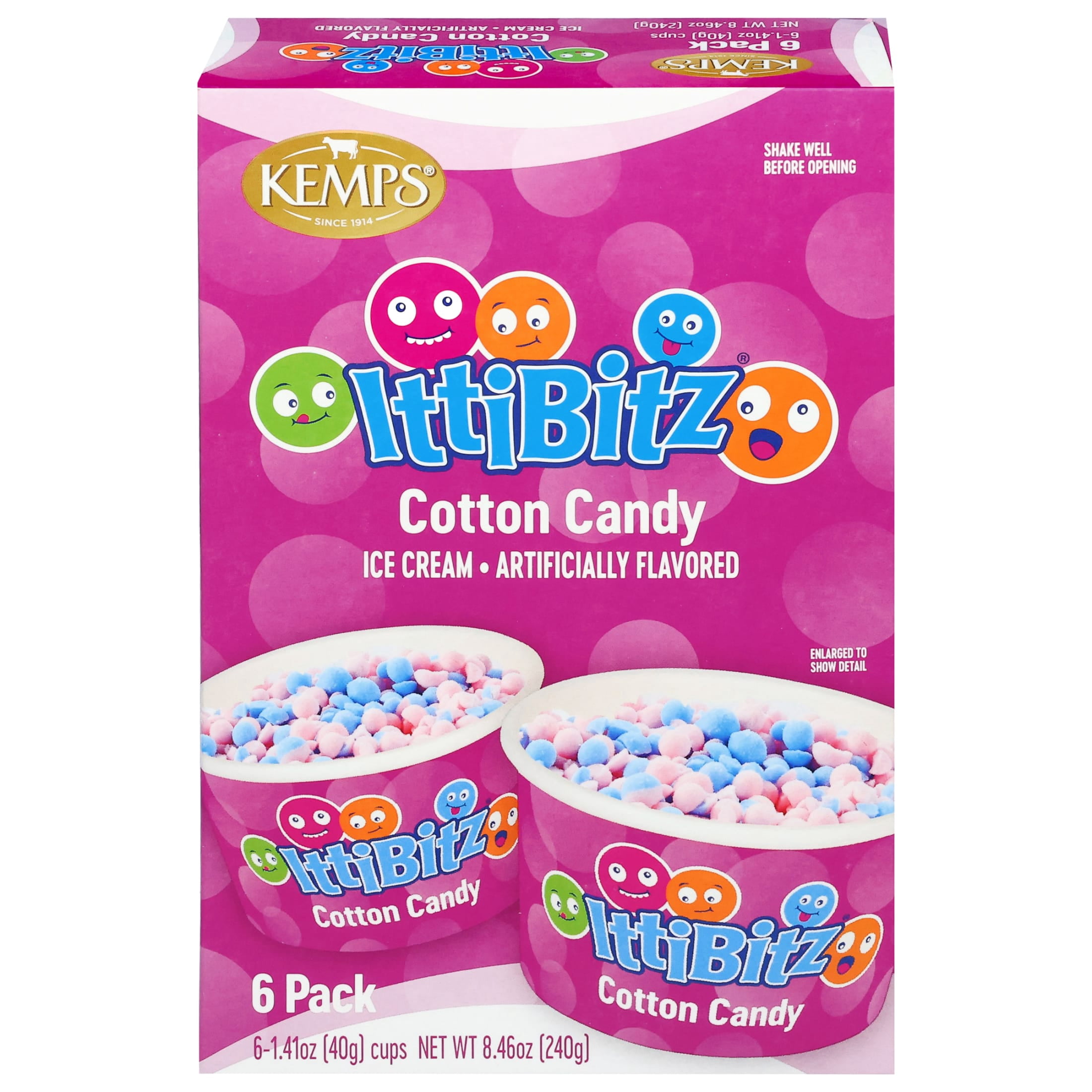Kemps IttiBitz Cotton Candy 1.4 oz / 6 Pak