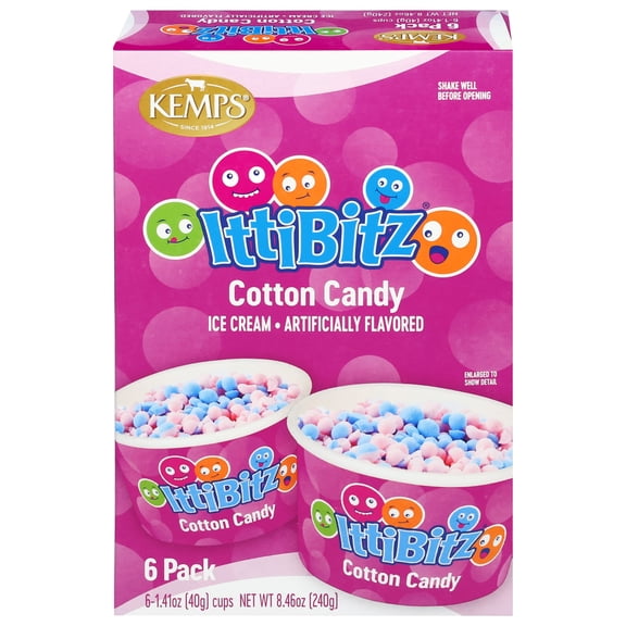 Kemps IttiBitz Cotton Candy 1.4 oz / 6 Pak