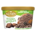 Kemps, LowFat, Low Sodium, Chocolate Caramel Brownie Frozen Yogurt, 1.